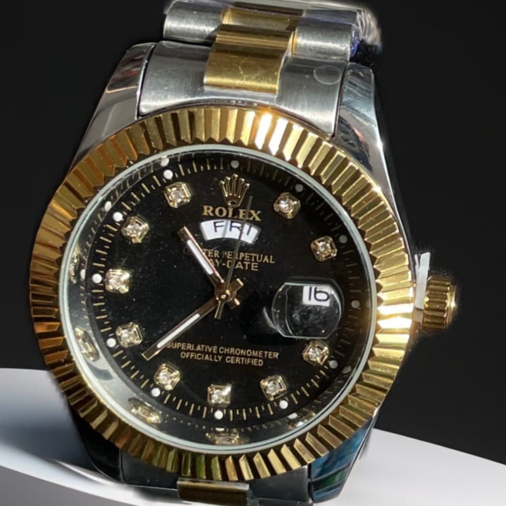 Big Rolex-replica wrist watch (Silver)